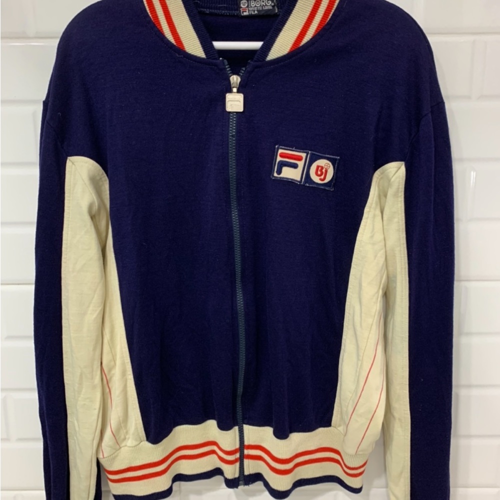 Lennart Bergalin’s Original Borg Fila White Line wool tracksuit.